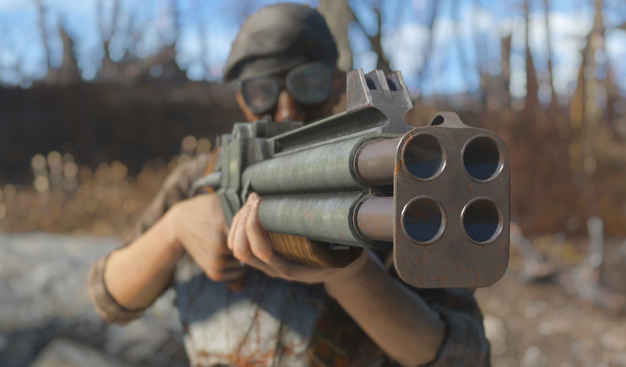  You can use Fallout: Miami's sick quad-barrel shotgun in Fallout 4 
