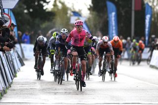 A turn 50 metres from the line in Mallorca Challenge angers riders