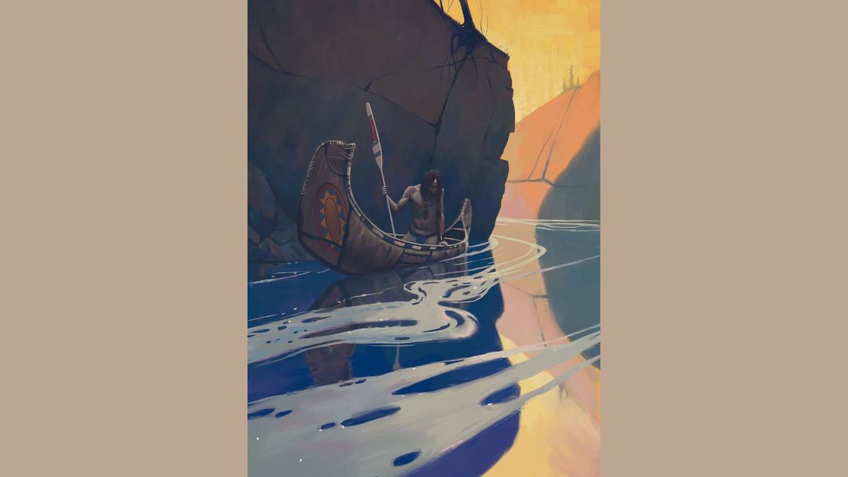 use Procreate to analyse master artworks; classic painting by NC Wyeth using Procreate, by artist Gavin O’Donnell