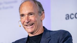 Sir. Tim Berners-Lee attends the Campus Party Italia 2019 as Keynote Speaker at on July 25, 2019 in Milan, Italy. 