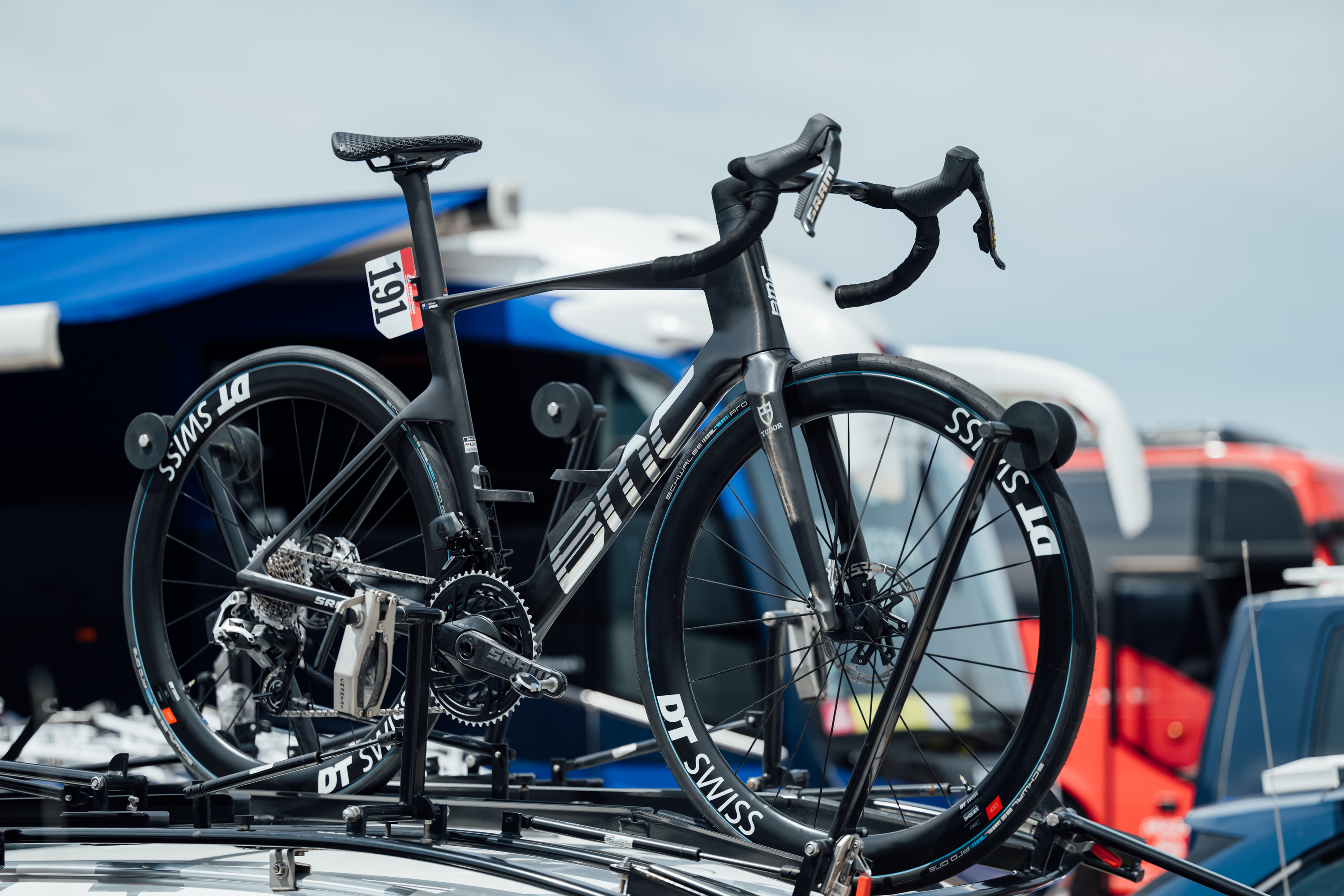 Close up of bike tech found at the Giro d'Italia 2025