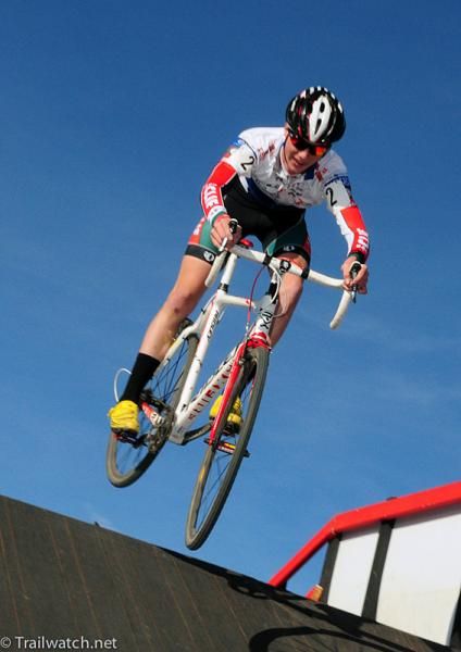 Zane Godby (Clif Bar) catching some air to the delight of the spectators