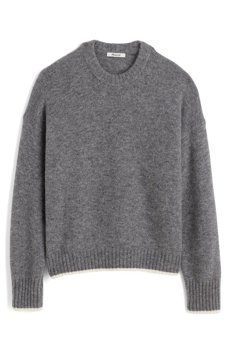 Drop Shoulder Crewneck Sweater