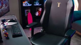 The Secretlab titan evo 2022 gaming chair at a desk