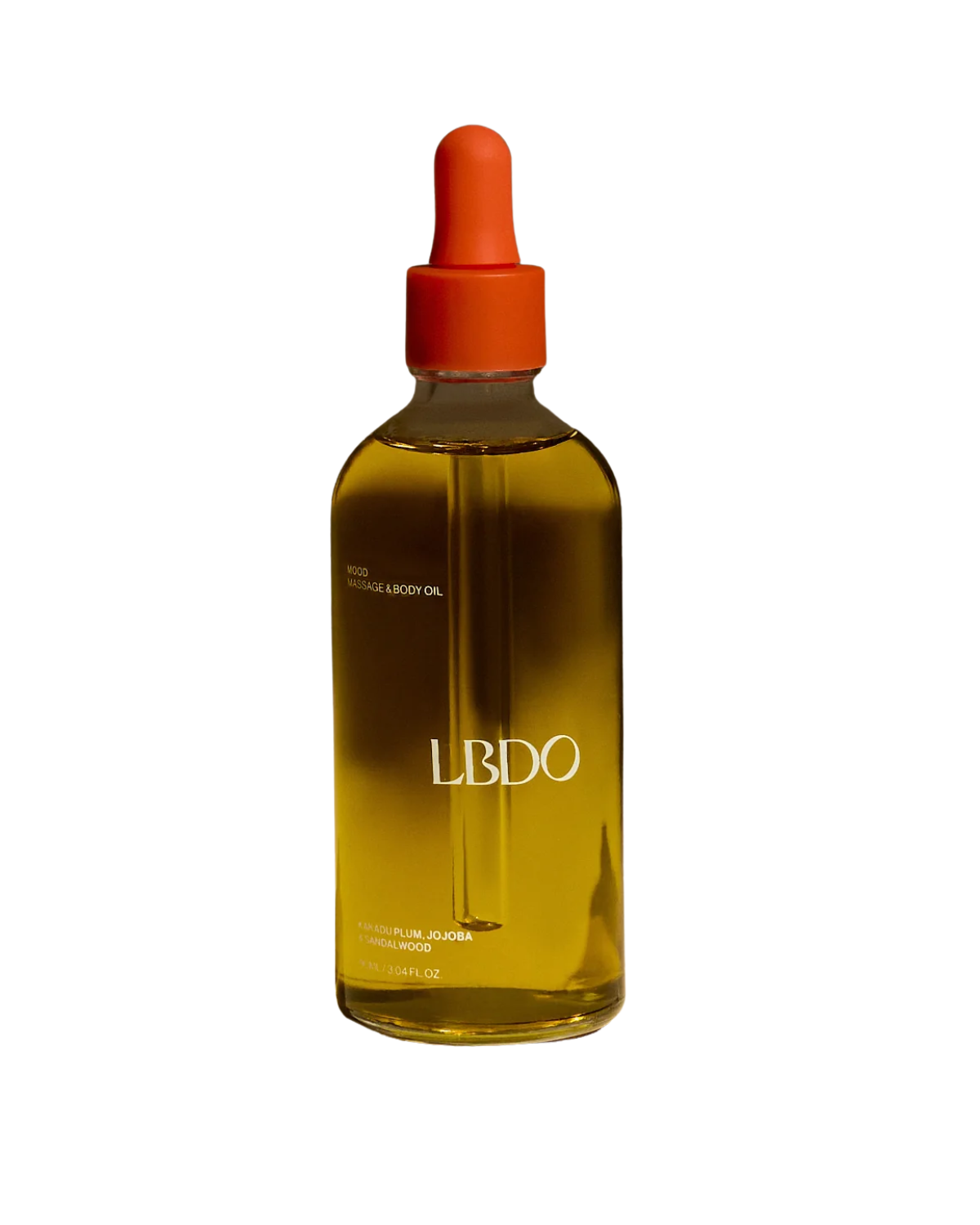 A bottle of LBDO Massage Oil.