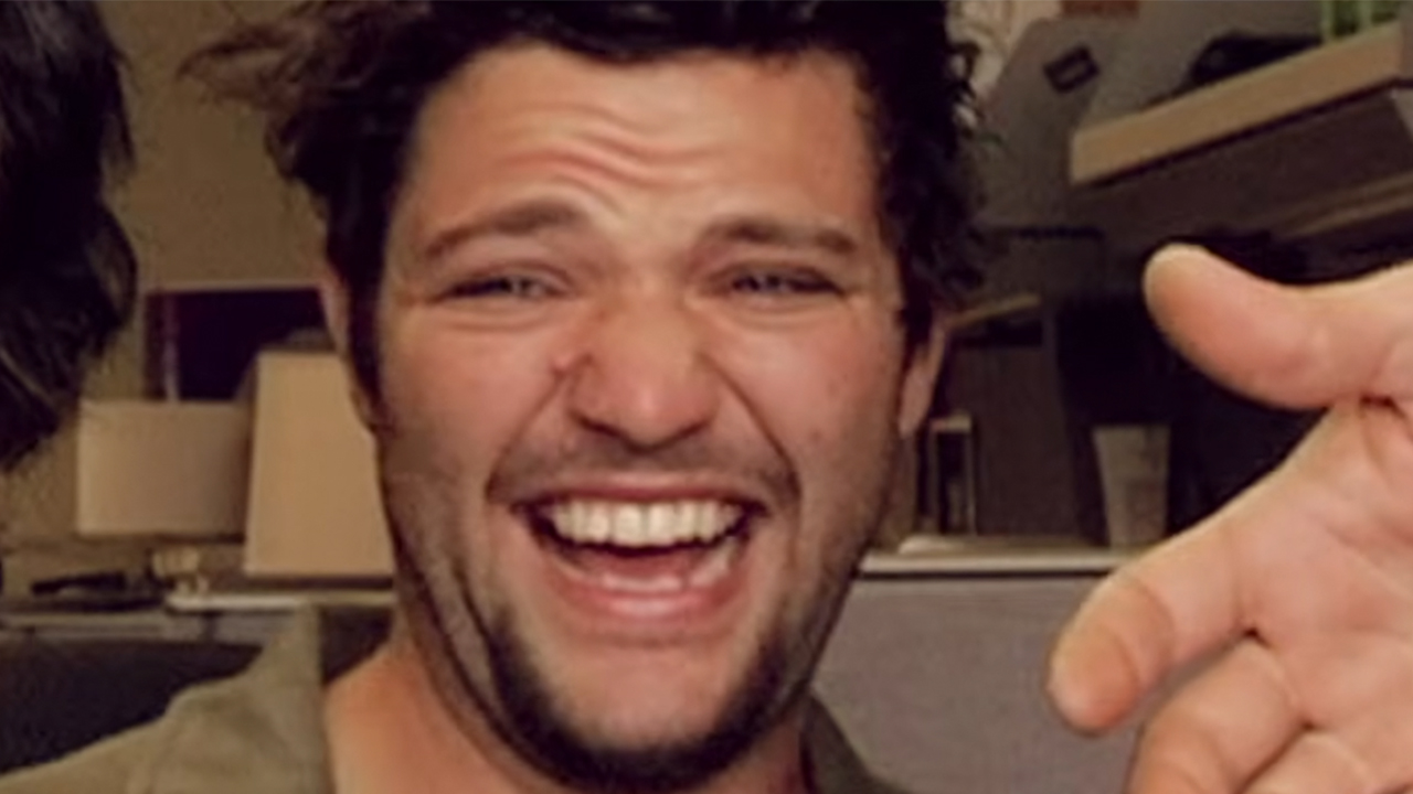 A close up of Bam Margera in archival footage for Jackass: Best and Last