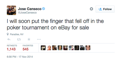 Sorry, Jose Canseco, but you can&amp;#039;t sell your finger and the gun that blew it off on eBay