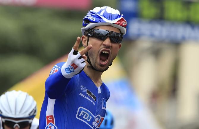Nacer Bouhanni (FDJ) counts his stage wins