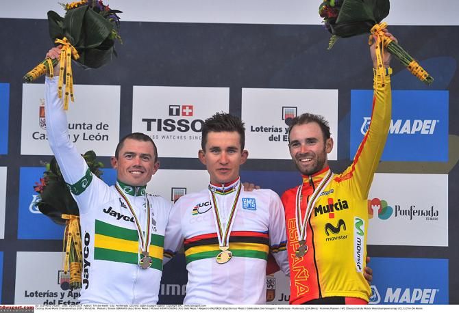 Michal Kwiatkowski (Poland) wins the elite men's world title