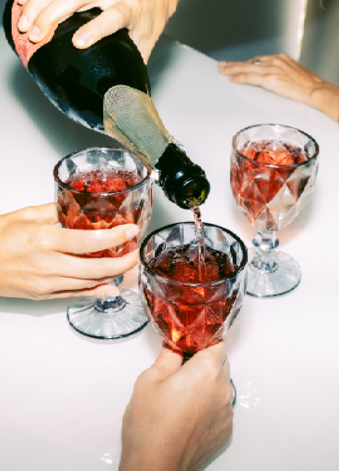 Drinks being poured