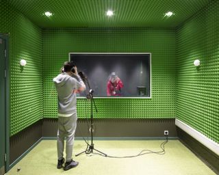 green recording studio in london youth centre