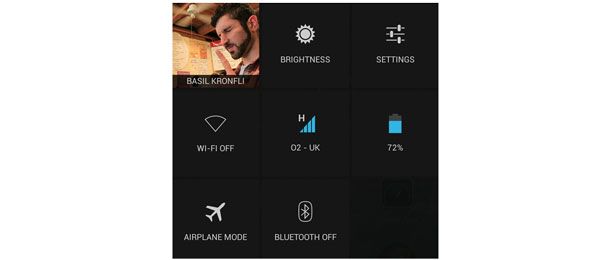 Google Nexus 4 - Quick settings
