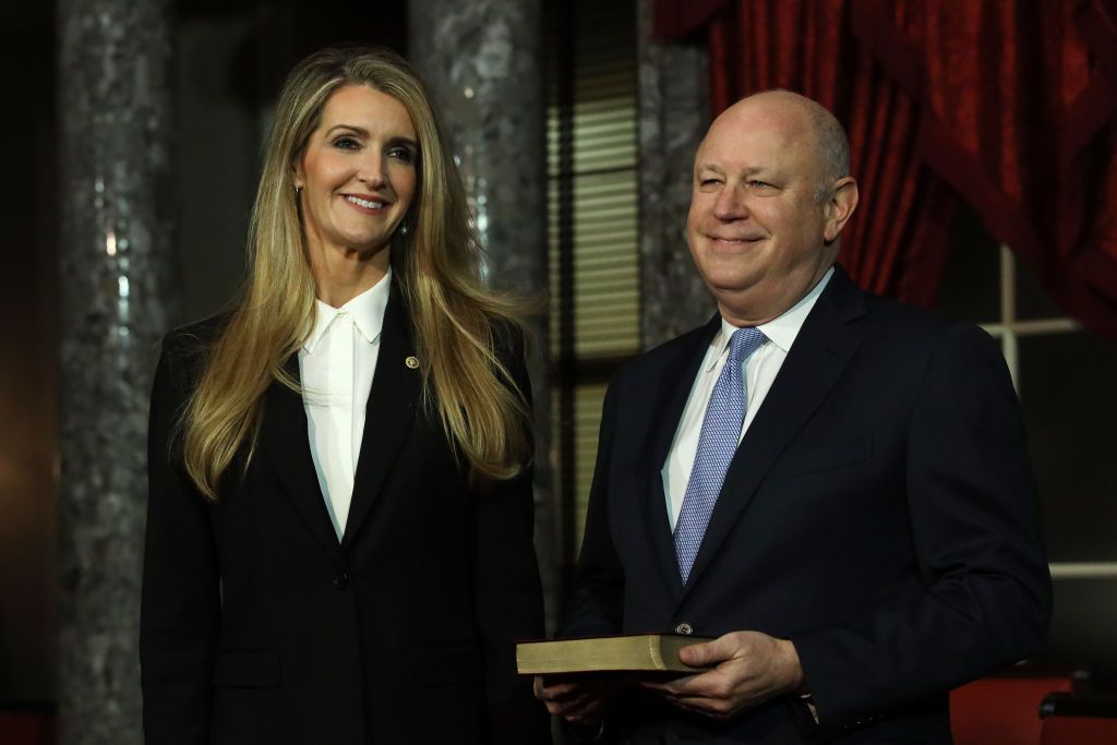 Sen. Kelly Loeffler and her husband Jeff Sprecher.