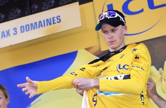 Stage 8 winner Chris Froome (Sky) took over the Tour de France lead from Daryl Impey