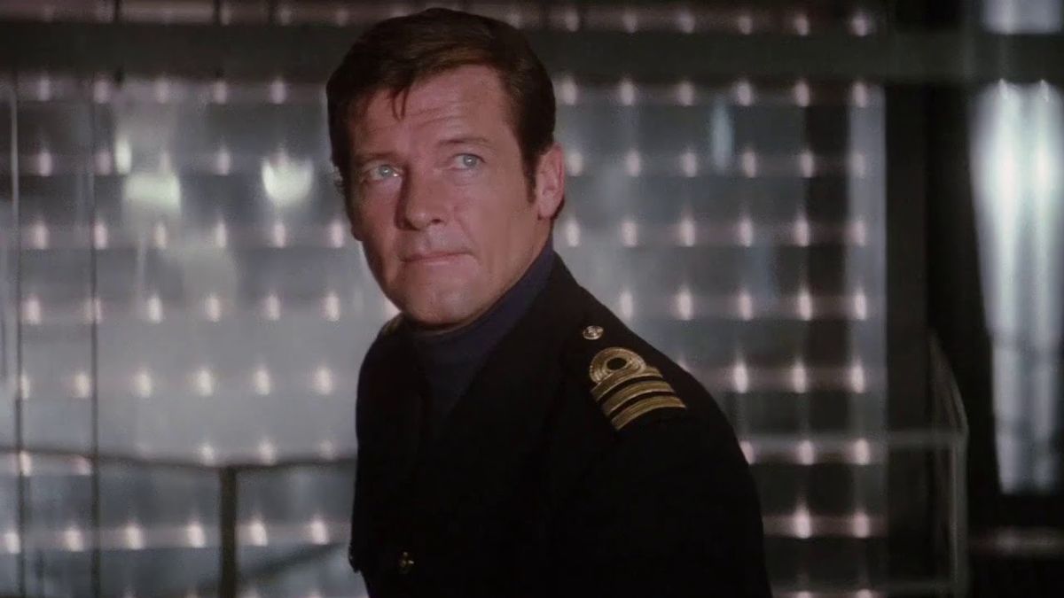 Roger Moore as James Bond in The Spy Who Loved Me