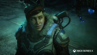 A screenshot of Gears 5 on the Xbox Series X