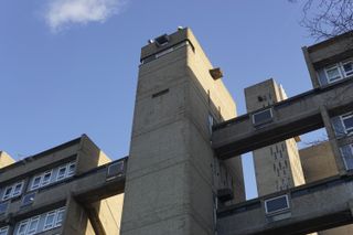 Image showing close view of London's Balfron Tower and Carradale House, taken with Sony A6000