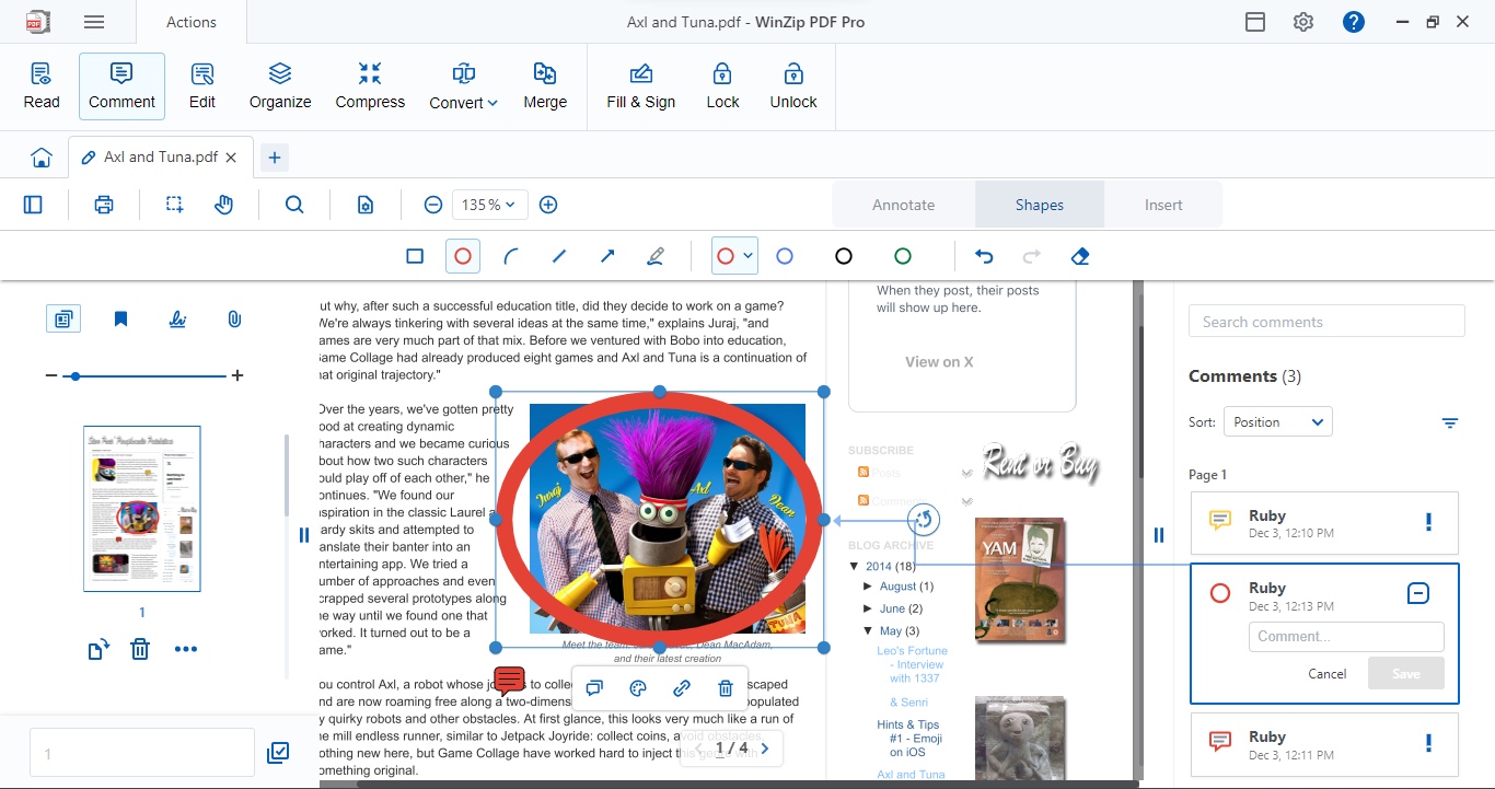 Winzip PDF Pro during our review