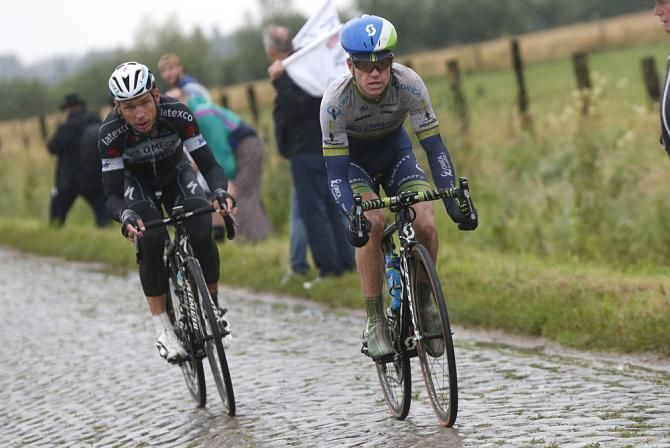 Simon Clarke (Orica-GreenEdge) and Tony Martin (Omega Pharma-Quickstep) were in the original breakaway