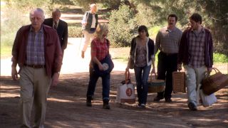 Leslie Knope (Amy Poehler) gathers all the parks directors for a picnic in Parks and Recreation