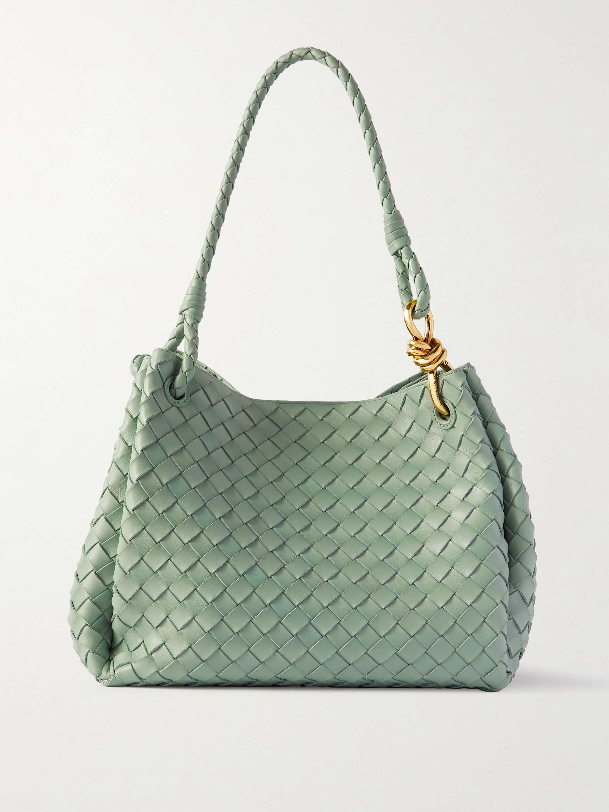 Parachute Large Intrecciato Leather Shoulder Bag