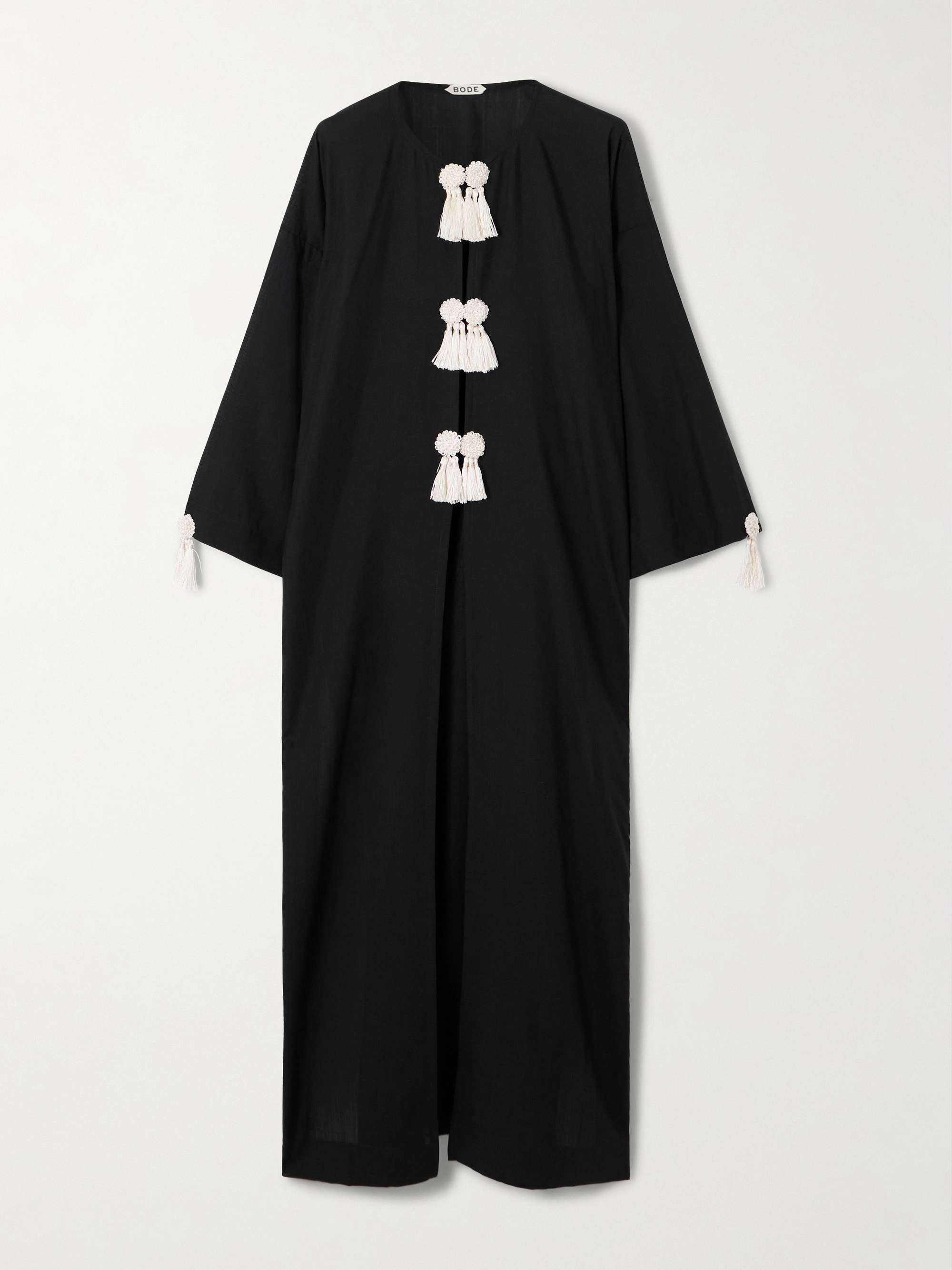 Tasseled Wool Maxi Dress