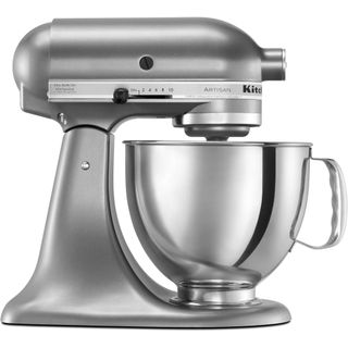 KitchenAid Artisan Stand Mixer against a white background.