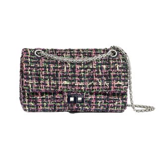 Chanel 2.55 Handbag Light Pink and Pink Tweed