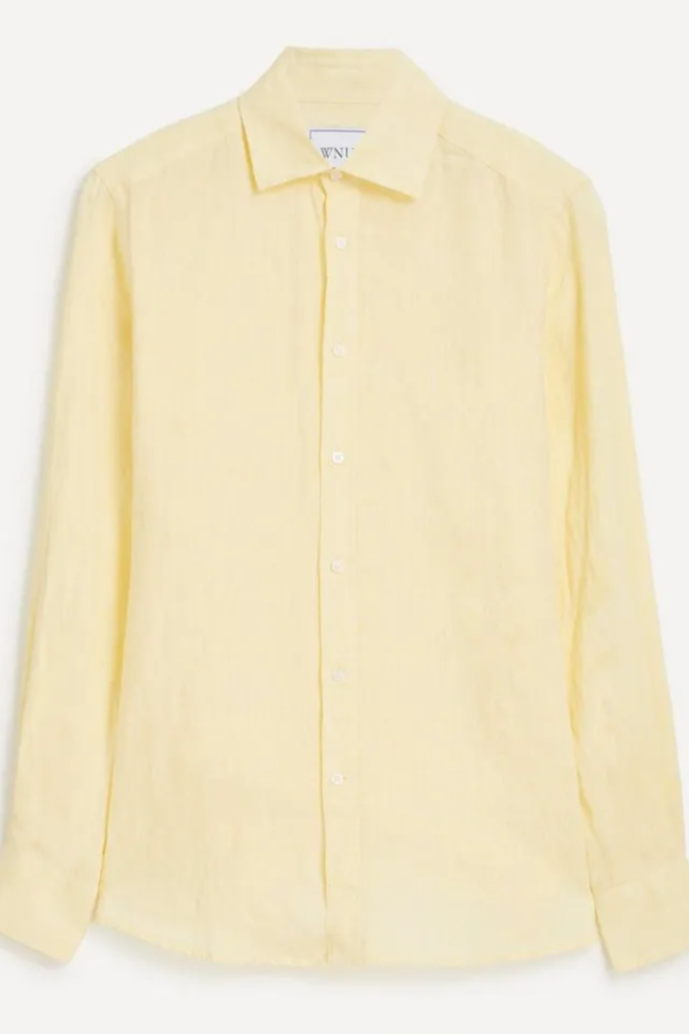 With Nothing Underneath, The Boyfriend Linen Lemon Yellow Shirt