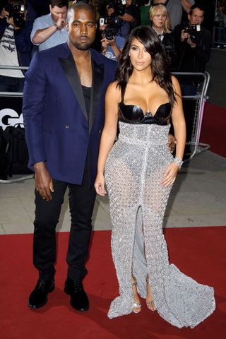 Kim Kardashian West & Kanye West at The GQ Men Of The Year Awards, 2014