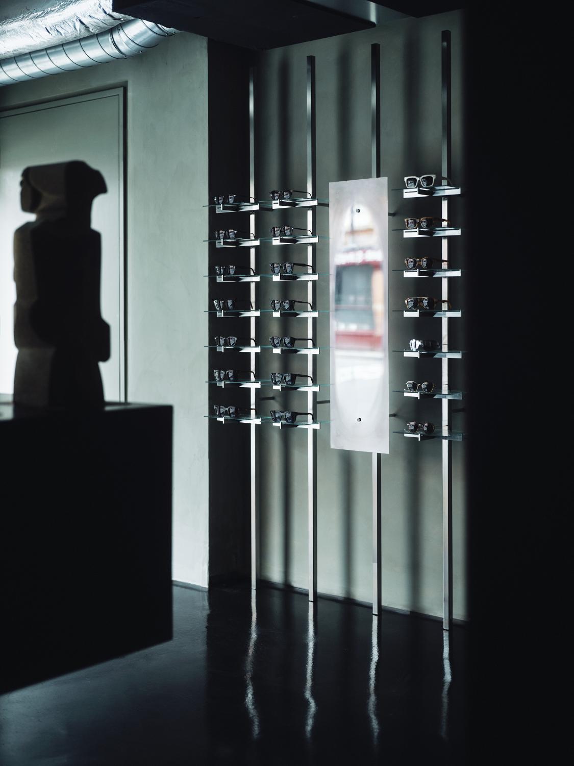 contemporary optician store