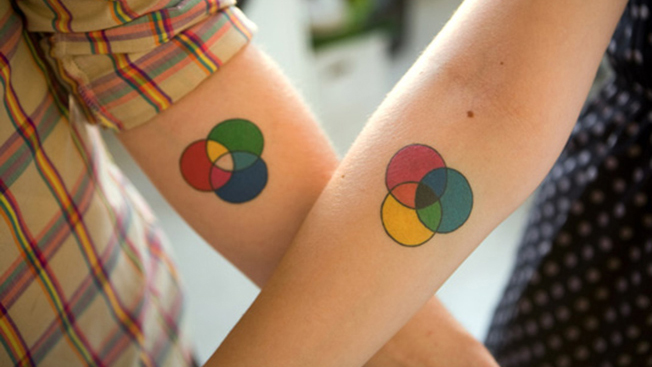 Colour mode tattoos