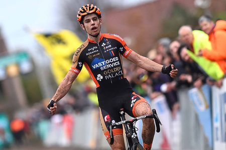 Wout Van Aert (Vastgoedservice Golden Palace Ct) wins Superprestige in Gavere