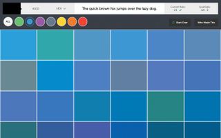 Examples of colours in UI design