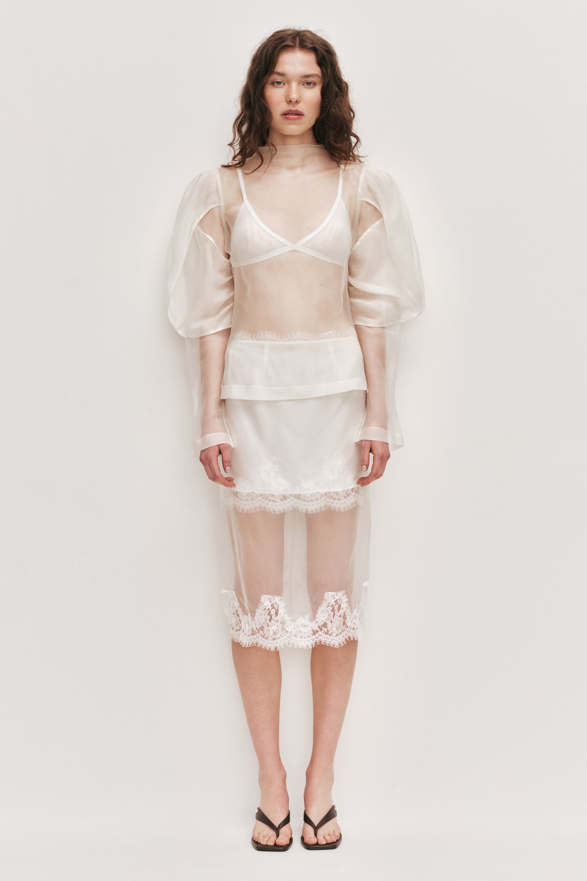 Ophelia Lace Skirt-Ivory / 4