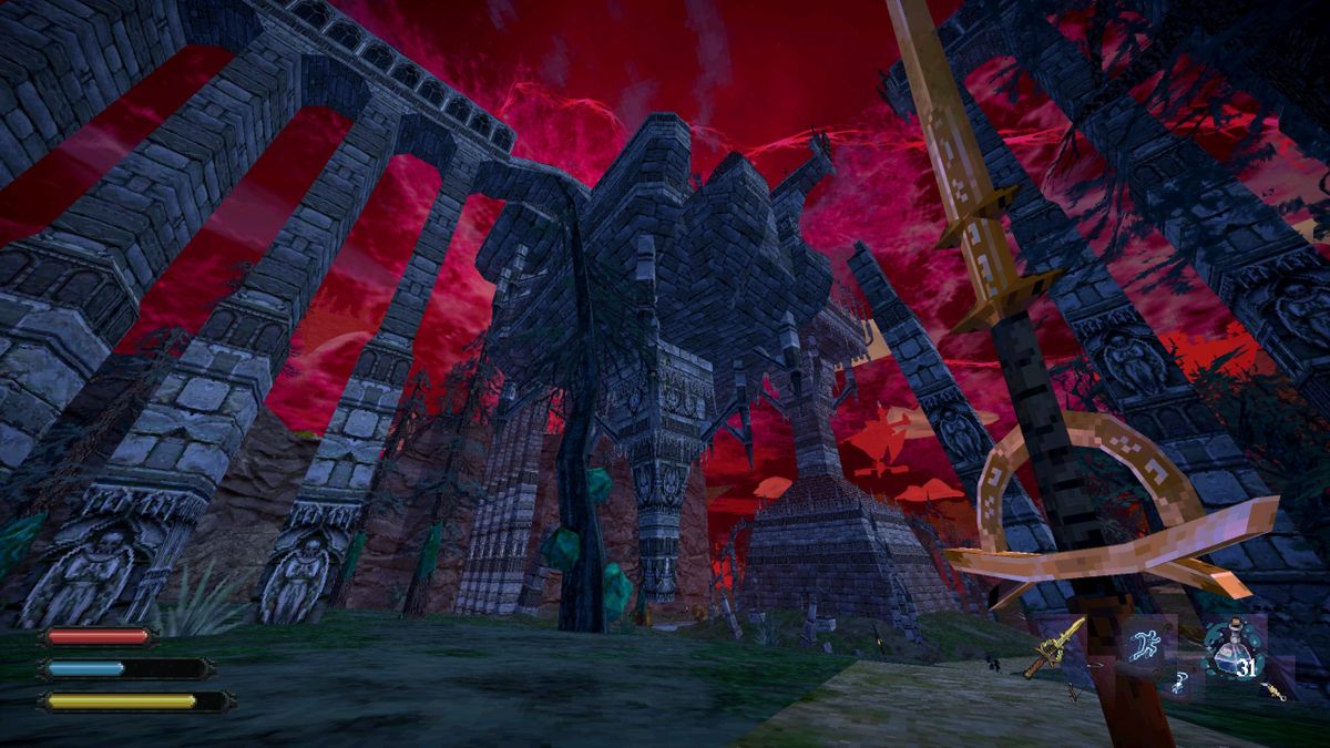 ground view of the undead city of sepulchre in Dread Delusion