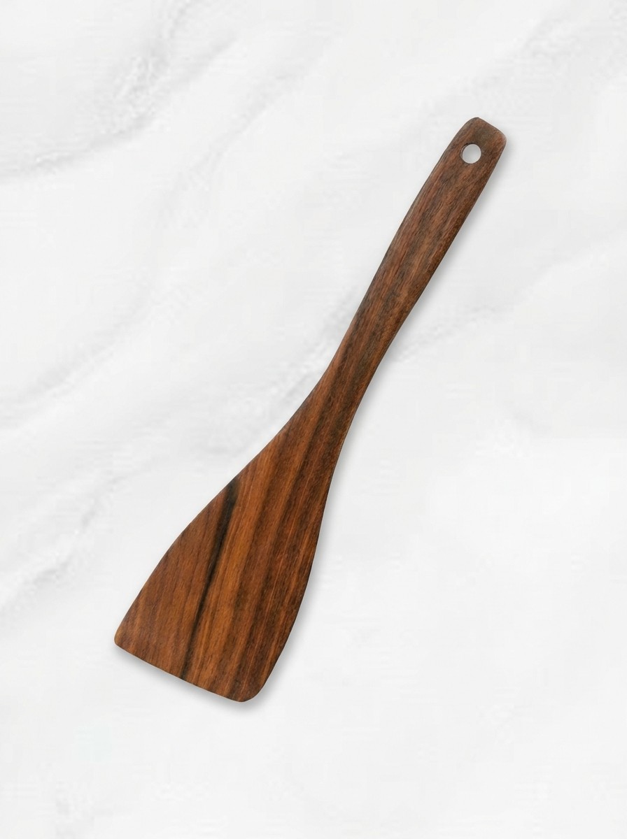 IKEA kitchenware in blue and walnut