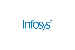 Infosys logo on a white background