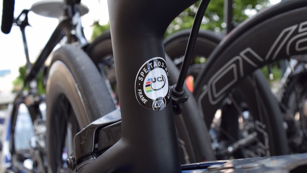 According to the UCI, the frame is registered as the Tarmac SL6
