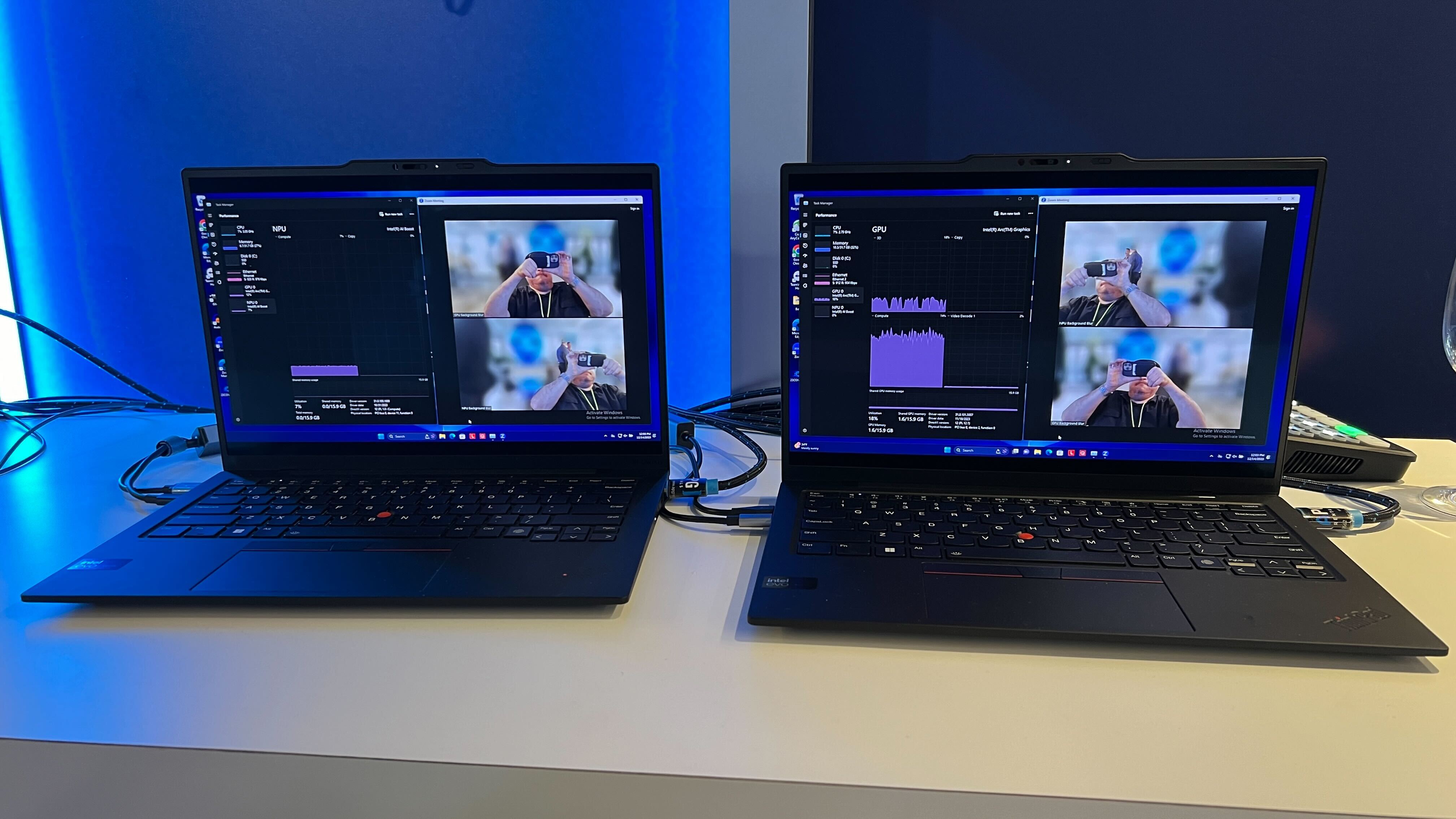 Intel Meteor Lake demos at the unveil event