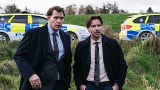 Tom Padley and Joe Dempsie in Showtrial season 2