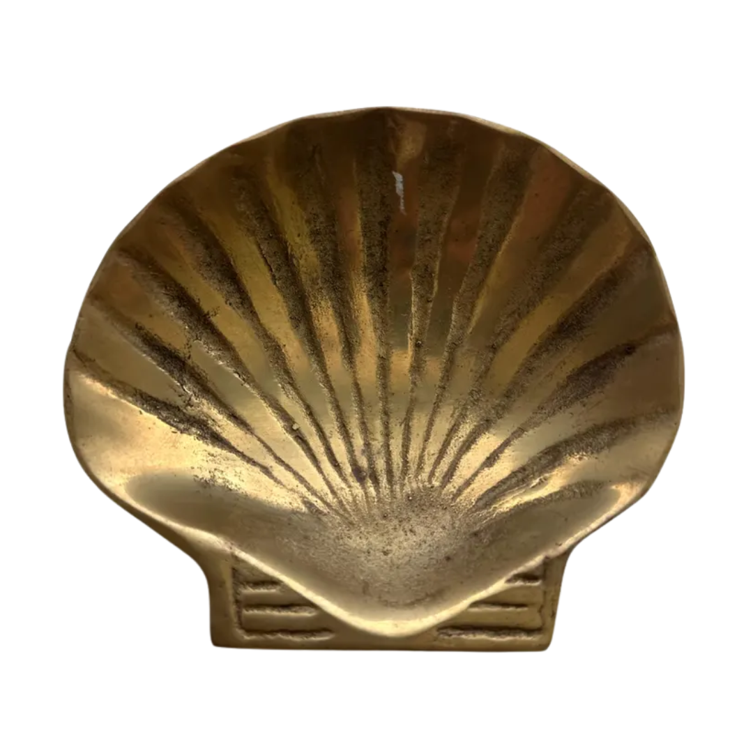 TheCuratedEditShop, Vintage Brass Shell Trinket Tray