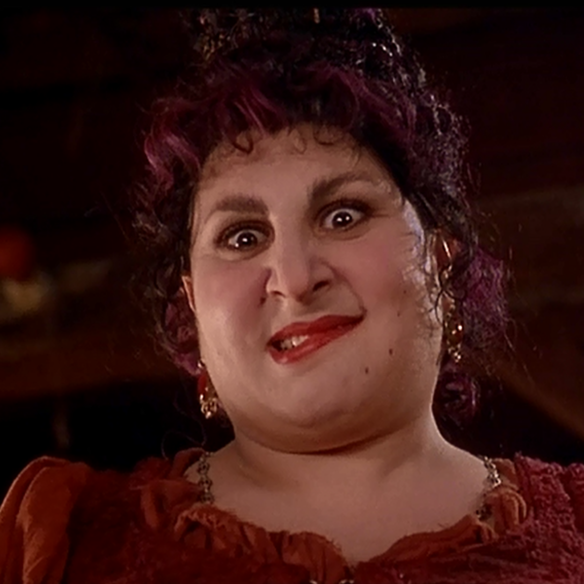 Kathy Najimy plays Mary Sanderson in Hocus Pocus