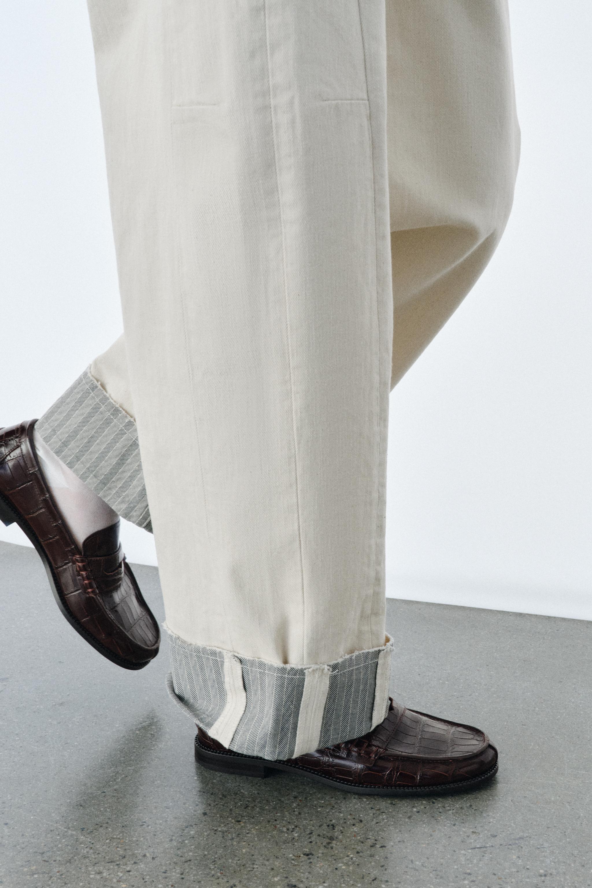 Embossed Leather Loafers