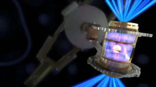 Scientists at the Lawrence Livermore National Laboratory in California briefly ignited nuclear fusion using powerful lasers.