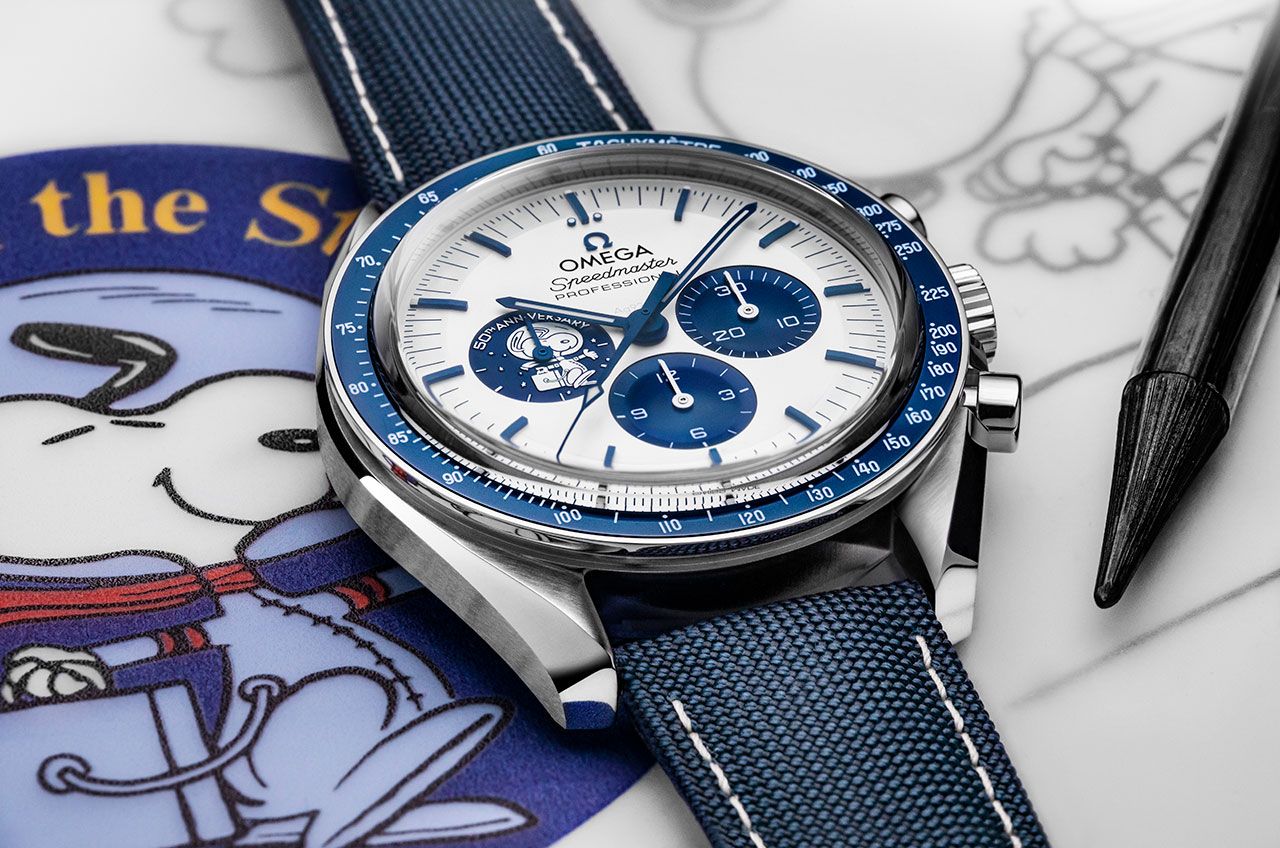 Astronaut Snoopy orbits the moon on new Omega Speedmaster watch