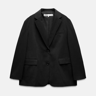 Zara oversized black blazer