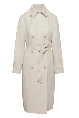 Wilfred Labyrinth Linen Trench Coat