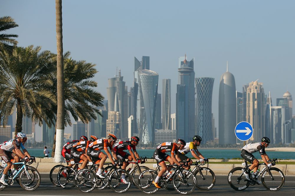 The skyscrapers of Qatar formed the backdrop for the final stage