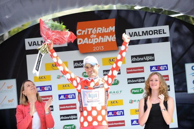 Dauphin&eacute; mountains leader Thomas Damuseau (Argos-Shimano)